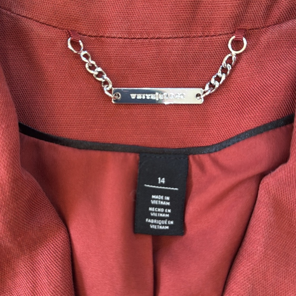 WHBM Draped Single-Button Jacket 14 - Picture 8 of 11